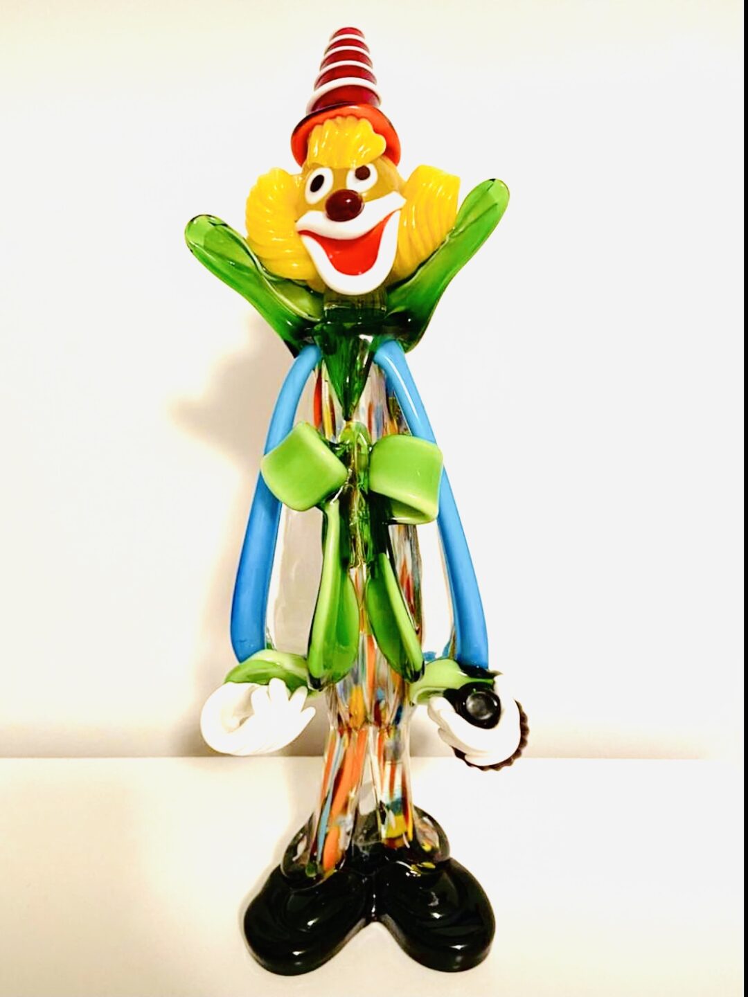 Murano hand blown glass clown 14” – Agora Marketplace